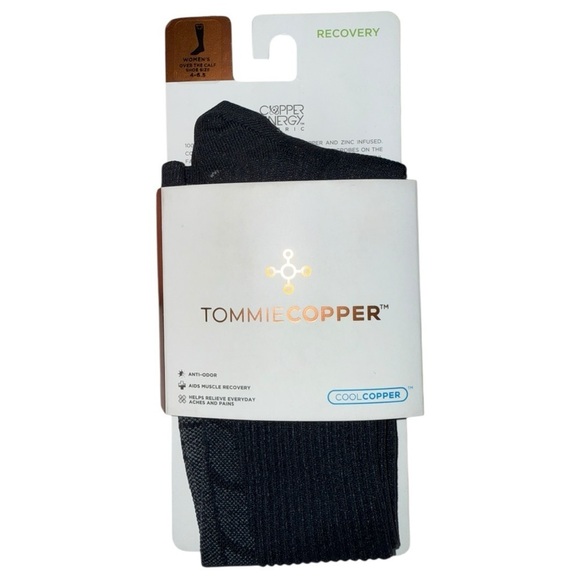 Tommie Copper Other - Tommie Copper Women’s Over the Calf Compression Socks 4-6.5 Charcoal NWT